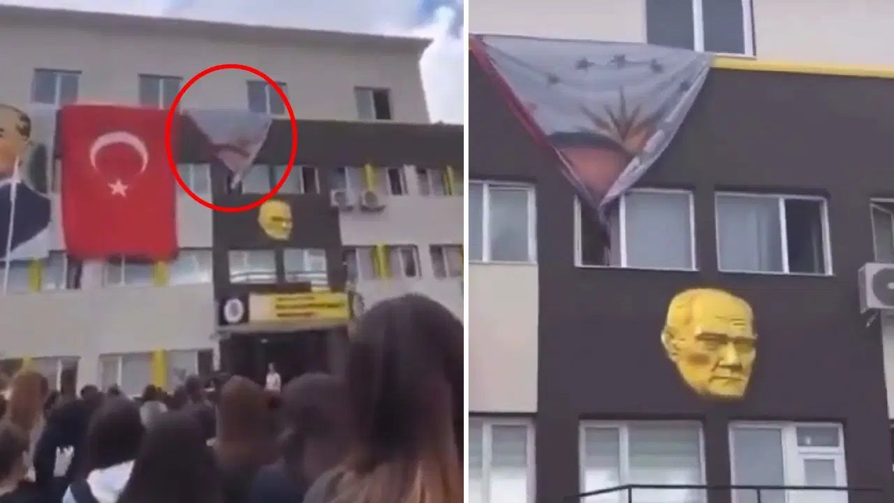 Öğrencilerden Erdoğan posteri tepkisi!