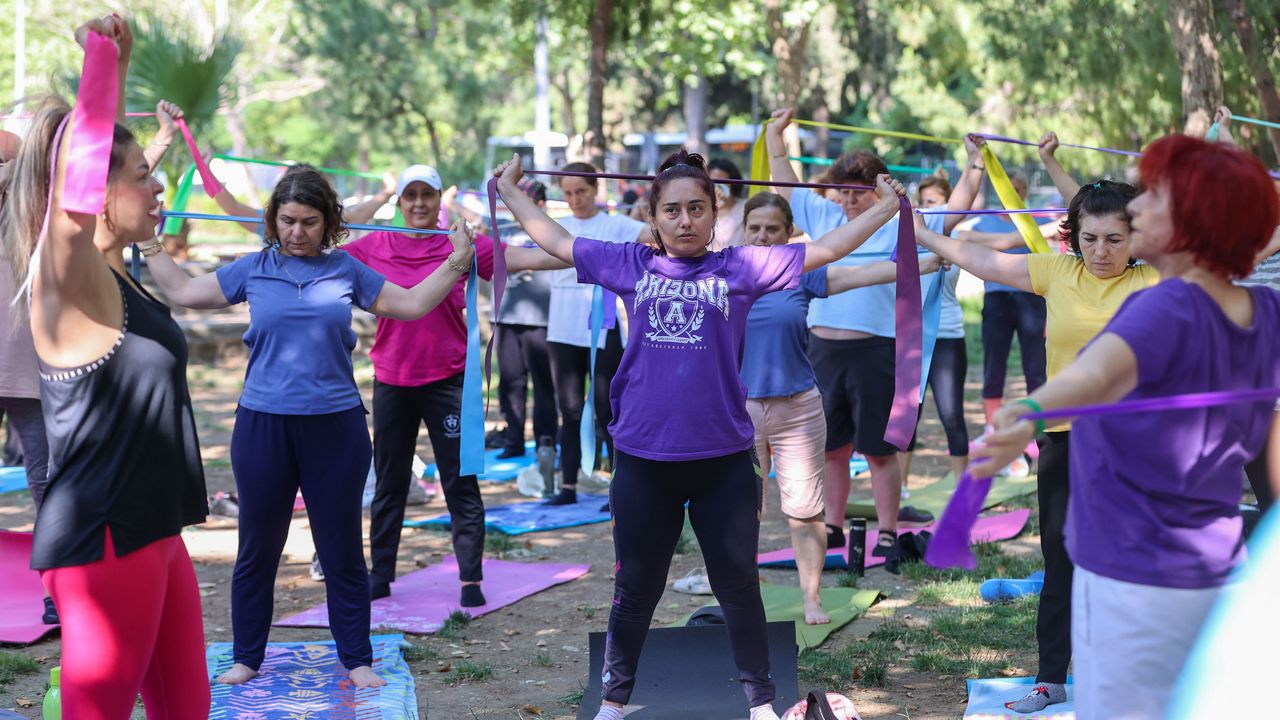 Bucalı kadınlardan spor kurslarına yoğun ilgi