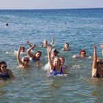 Dünya Barış Gününe denizde pilates ile başladılar