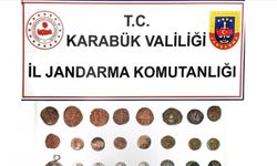 Karabük’te 4 kişi 45 sikke ile yakalandı