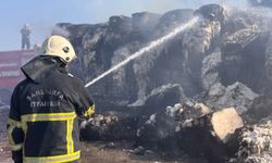 Şanlıurfa’da pamuk yüklü tır alev alev yandı