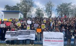 Ege Üniversitesi'nde Ekrem İmamoğlu protestosu!