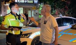 Alkollü sürücü polisleri sabır sınavından geçirdi...
