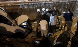 Arnavutköy’de feci kaza, bekçiye çarpıp şantiye alanına uçtu