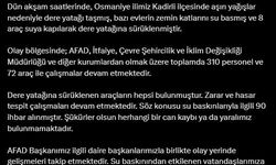 Bakan Yerlikaya, taşan dere yatağında can kaybı olmadığını duyurdu