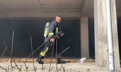Karaman’da cami otoparkında yangın