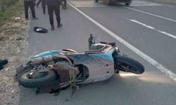 Keşan’da tır ile çarpışan motosikletin sürücüsü yaralandı