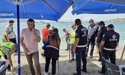 Sahilde işgale müdahale: Masalar kaldırıldı, şerit çekildi