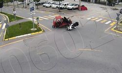 Sakarya’daki 9 ayrı trafik kazası kamerada