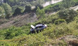 Samsun’da otomobil şarampole uçtu: 2 yaralı