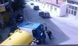 Tekirdağ’da vidanjörün kadını ezdiği anlar kamerada