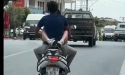 Kucağında yolcu taşıyan sürünce 32 bin TL ceza