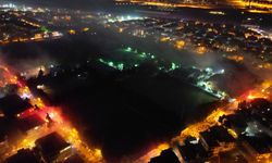 Florya’da şampiyonluk kutlaması havadan böyle görüntülendi...