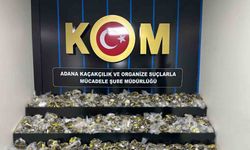 Adana’da 1 tondan fazla tütün, binlere sahte bandrol ele geçirildi
