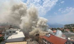 Antalya Kaleiçi’ndeki yangın