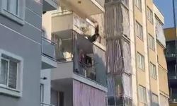 Balkona çıkıp kendini boşluğa bırakan kadın ağır yaralandı