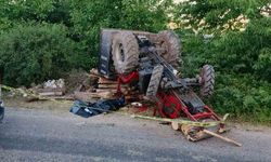 Bolu’da feci kaza... Kontrolden çıkan traktör devrildi: 1 ölü, 2 yaralı