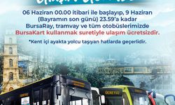 Bursa’da Kurban Bayramı boyunca ulaşım ücretsiz