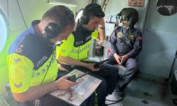 Bursa’da tatil trafiğine jandarmadan helikopterle denetim