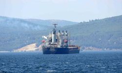 Çanakkale Boğazı’nda yük gemisi arıza yaptı