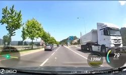 Çılgın kamyoncu otobanda tersten gitti