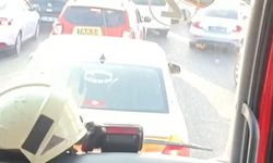 Diyarbakır’da yoğun trafik itfaiye ekiplerini engelledi