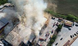 Hadımköy’de lojistik deposunda büyük yangın