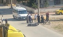 İnegöl’de servis minibüsüyle çarpışan motosikletli yaralandı