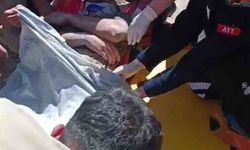 İş makinesi elektrik tellerine temas etti, 1 işçi yaralandı
