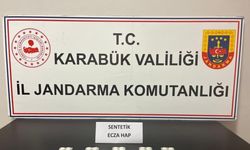 Karabük’te 50 adet sentetik ecza yakalandı
