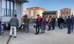 Kars’ta bir binada patlama ve yangın
