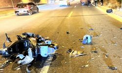Malatya-Elazığ yolunda motosiklet traktör römorkuna çarptı: 1 yaralı