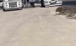 Mardin’de şoförlerin ayakkabılı tekmeli yol kavgası