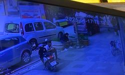 Otobüs ile motosikletin kazası kamerada