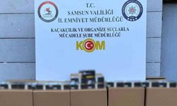 Samsun’da 200 bin adet kaçak makaron ele geçirildi