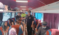 Samsun’da yolcu otobüslerinde emniyet kemeri denetimi