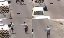Silahlı kavga kamerada: 1 yaralı