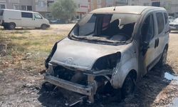 Tarlada başlayan yangın, 2 aracı küle çevirdi