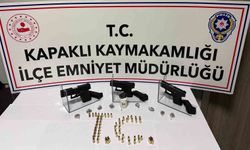 Tekirdağ’da ruhsatsız tabanca ele geçirildi