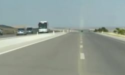 Ters şeritten giden kamyonet yürekleri ağza getirdi