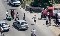 Trafik kazasında sonra çıkan kavgayı polis havaya ateş ederek ayırabildi