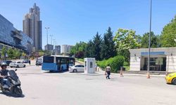 Vale ile otobüs şoförünün demir çubuklu kavgası kamerada