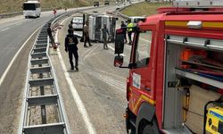 Van’da kamyonet yan yattı: 1 yaralı