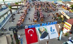 Güzelbahçe’nin yenilenen 'Gece Pazarı' açıldı