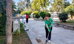 Efeler'in parklarına anne eli değiyor