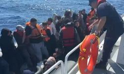 Ayvacık açıklarında Yunan unsurlarınca ölüme terk edilen 39 kaçak göçmen kurtarıldı