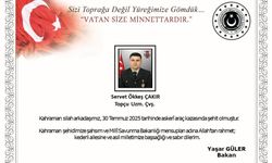 MSB: Edirne’de meydana gelen araç kazasında 1 asker şehit oldu
