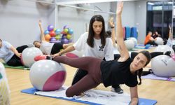 Konaklı kadınlar hem spor yapıyor hem sosyalleşiyor