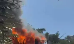 Bodrum’da ev yangını korkuttu: Ormana sıçramadan söndürüldü