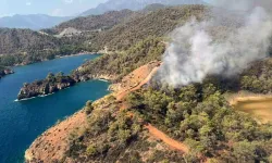 Fethiye’de Orman Yangını: Katrancı Koyu’nda Müdahale Sürüyor